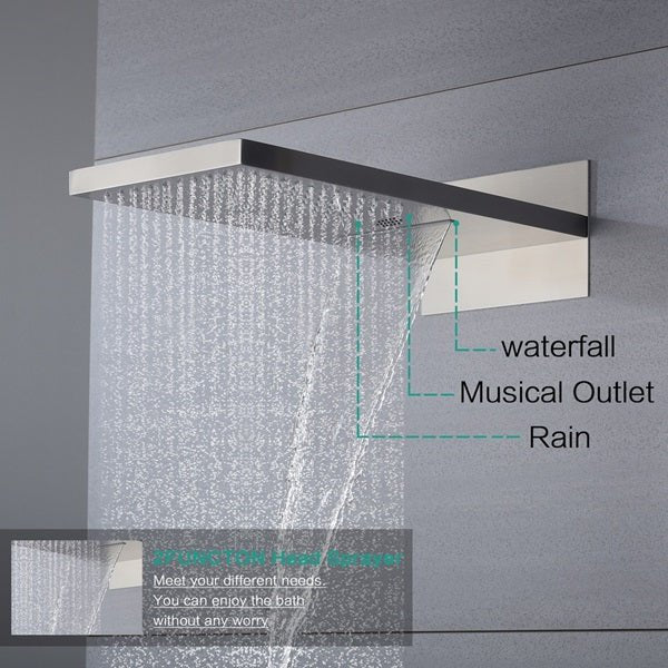 Cascada Bologna 9"x22" Bluetooth LED Digital Shower System - Image 12