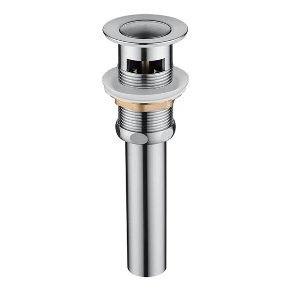 Cascada Brass Push-Button Drainer Pop-up Bathroom Sink Drain Stopper with Overflow - Image 3