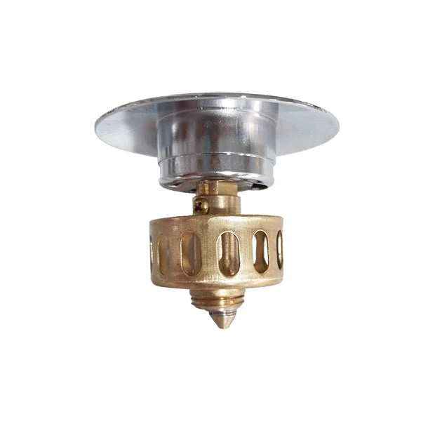Cascada Brass Push-Button Drainer Pop-up Bathroom Sink Drain Stopper with Overflow - Image 8