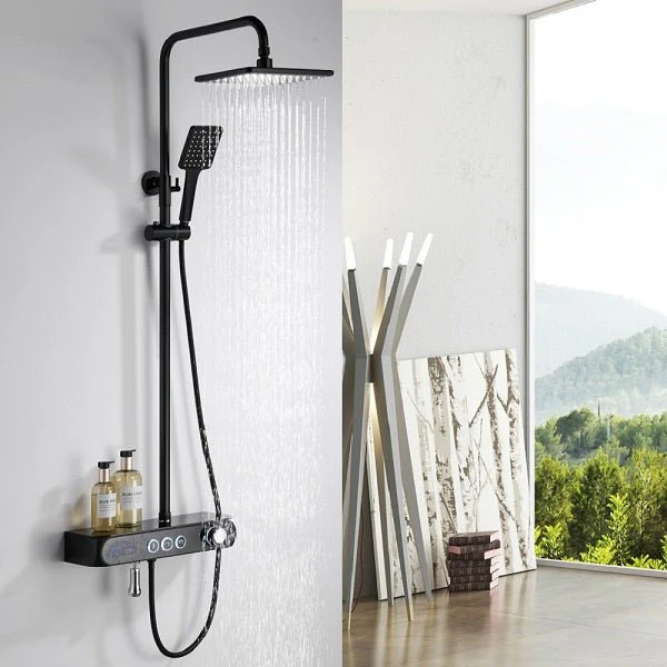 Cascada Caesar 8" Matte Black Thermostatic Digital Shower Faucet System - Image 7