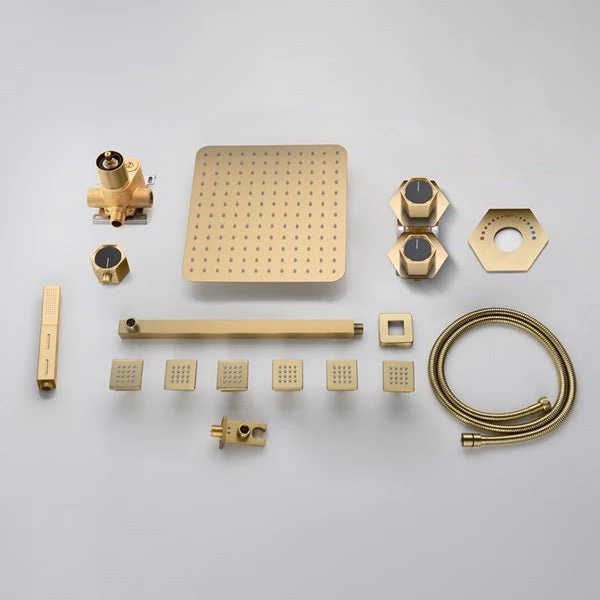 Cascada Camellia 12" Brushed Gold Shower System - Image 3