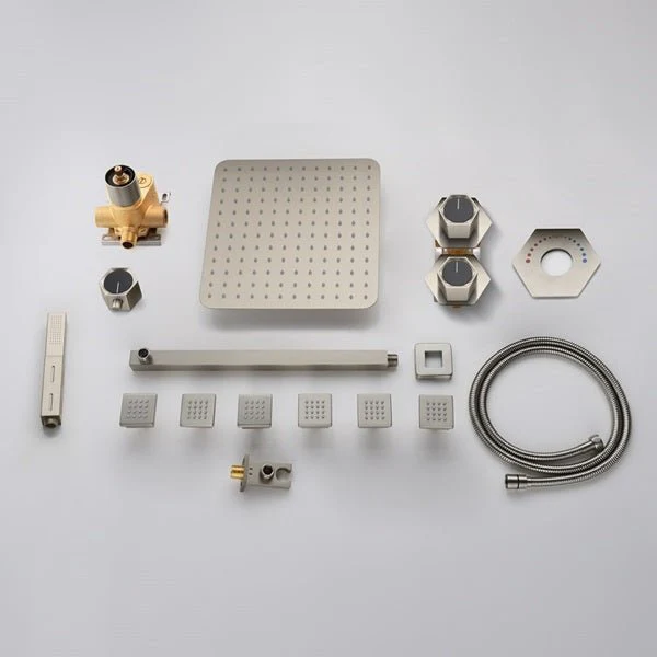 Cascada Camellia 12" Brushed Nickel Shower System - Image 4