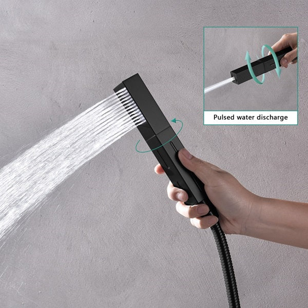 Cascada Camellia 12" Matte Black Shower System - Image 3
