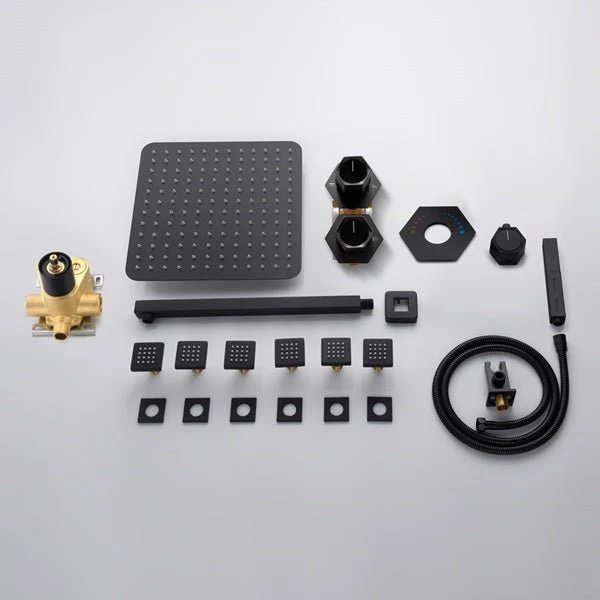 Cascada Camellia 12" Matte Black Shower System - Image 4