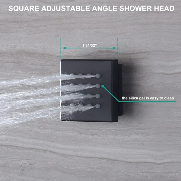 Cascada Camellia 12" Matte Black Shower System - Image 8