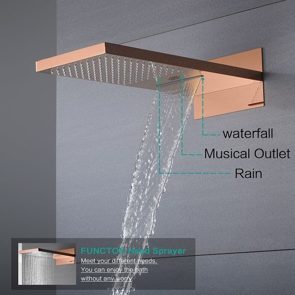 Cascada Capri 9"x22” Music LED Shower System - Image 16
