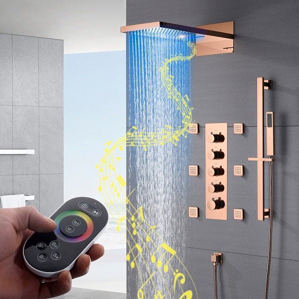 Cascada Capri 9"x22” Music LED Shower System - Image 3