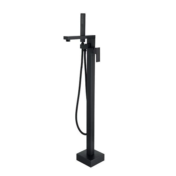 Cascada Capri Freestanding Bathtub Faucet with Hand Shower - Modern Square Design - Image 4