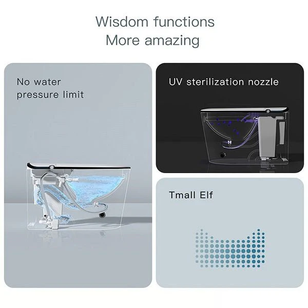Cascada Capri Smart Toilet with Auto Open, Voice Control & Bidet Functions - Image 26