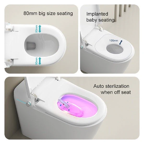 Cascada Capri Smart Toilet with Auto Open, Voice Control & Bidet Functions - Image 27