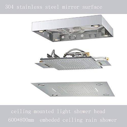 23"x31" Luxurious recessed rain & waterfall LED shower system – 5 mode - Image 4