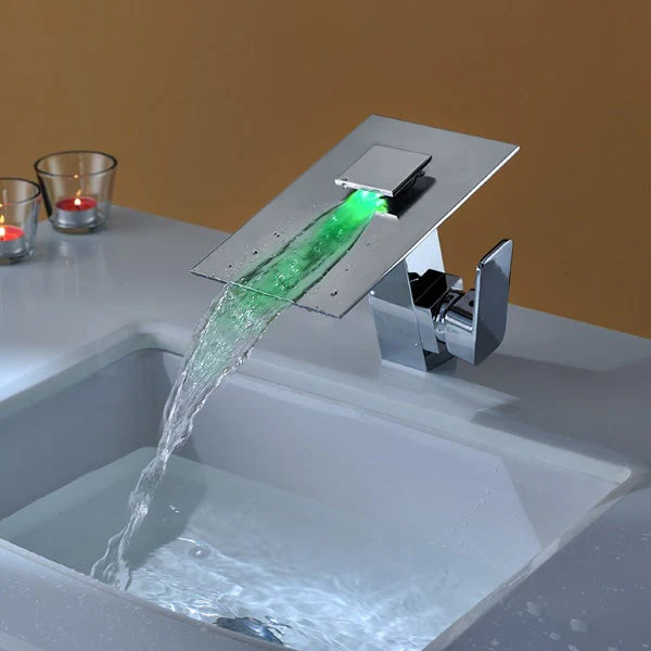 LED Waterfall Sink Faucet - Image 5