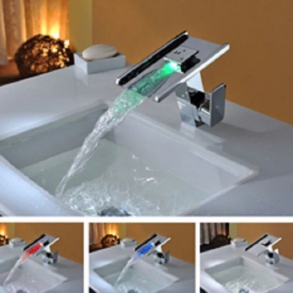 LED Waterfall Sink Faucet - Image 6