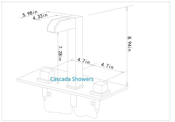 LED Waterfall Sink Faucet - Image 7