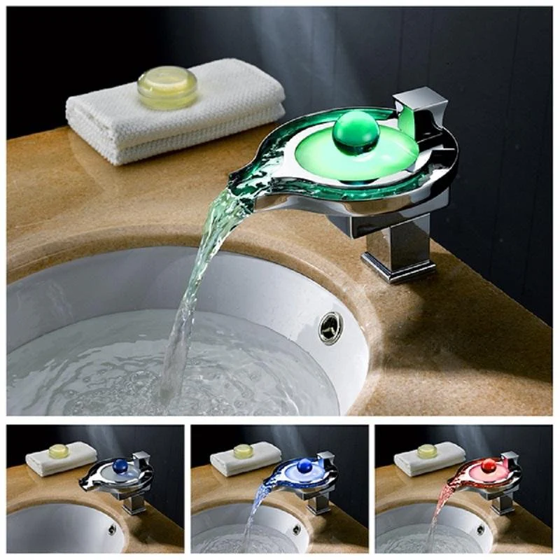 LED Waterfall Sink Faucet - Image 11