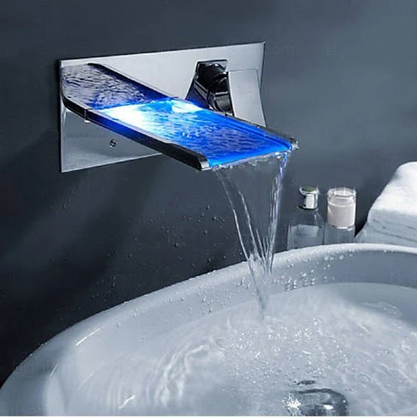 LED Waterfall Wall Mount Faucet - Image 4