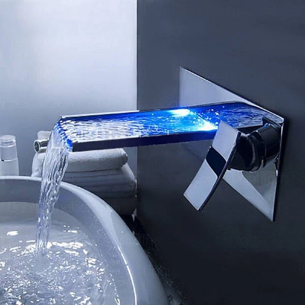 LED Waterfall Wall Mount Faucet - Image 5