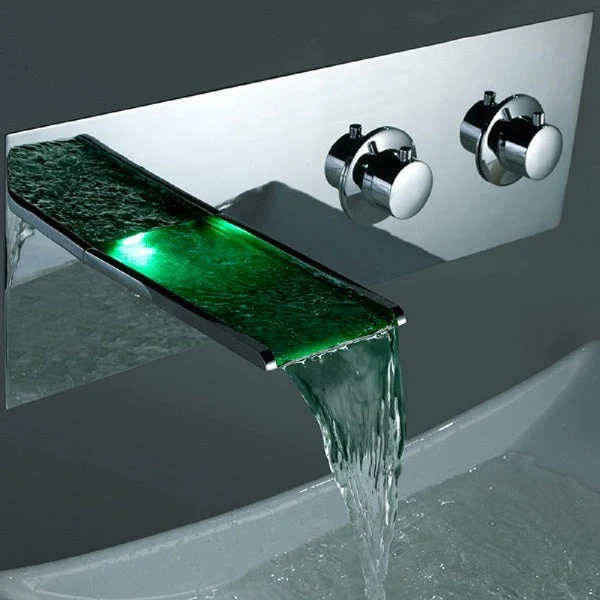 LED Waterfall Wall Mount Faucet - Image 3