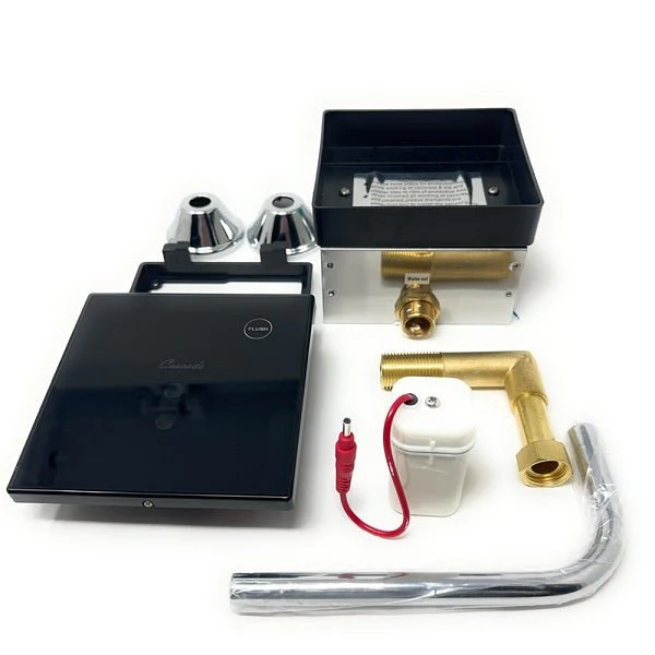 Cascada Concealed Sensor Urinal Flush Valve (Glass) with Push Button - Image 2