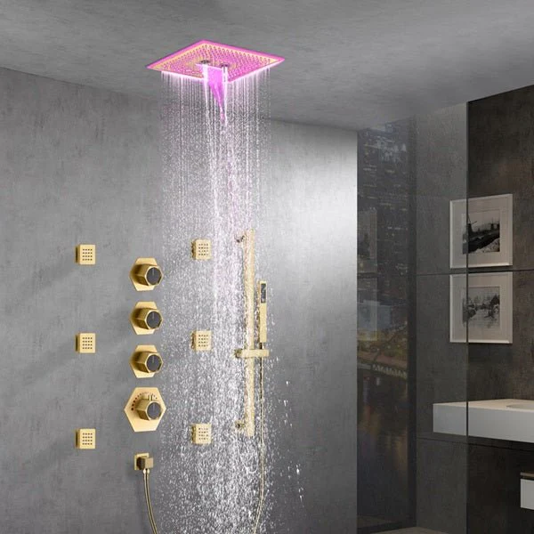 Cascada Davos 16" LED Music Shower System