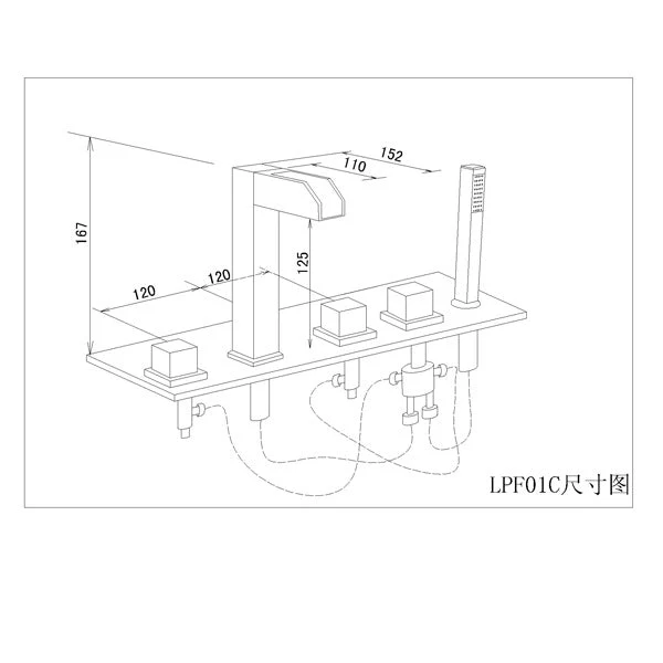 Deck Mounted Water Power LED Sink Faucet (Chrome Finish) - Image 11