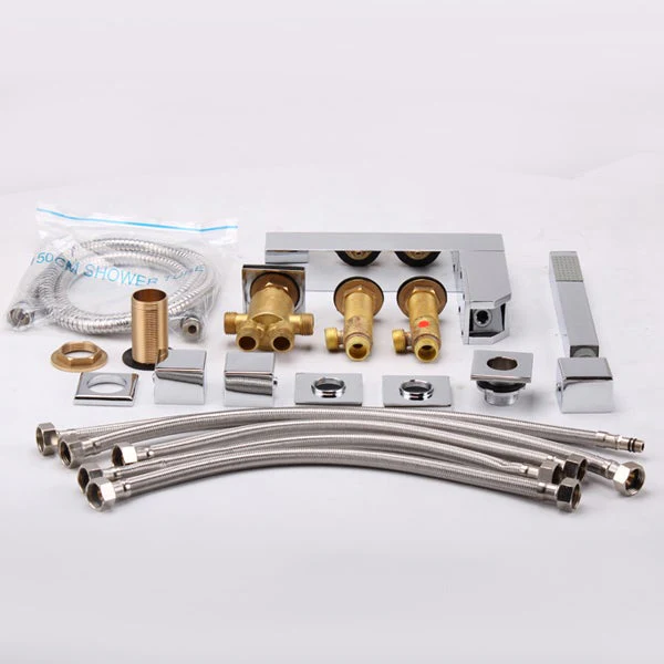 Deck Mounted Water Power LED Sink Faucet (Chrome Finish) - Image 5