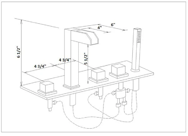 Deck Mounted Water Power LED Sink Faucet (Chrome Finish) - Image 6