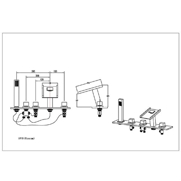 Deck Mounted LED Bathroom Faucet - Image 11