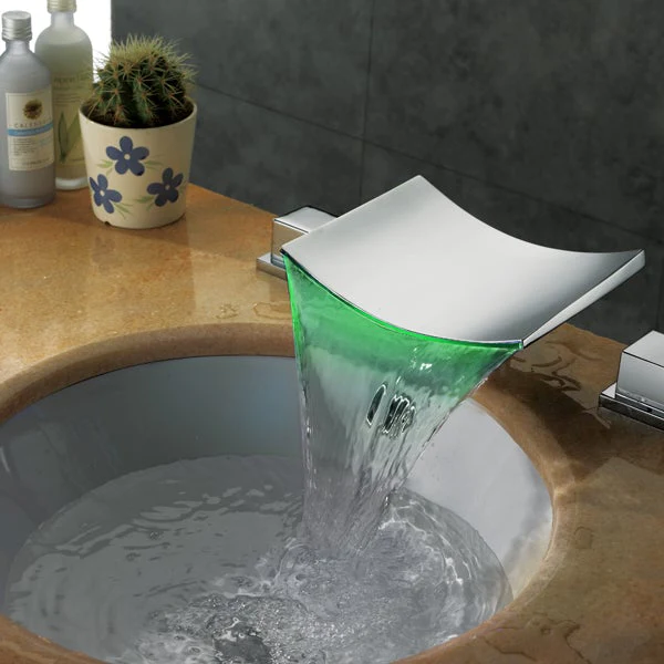 LED Waterfall Sink Faucet - Image 2
