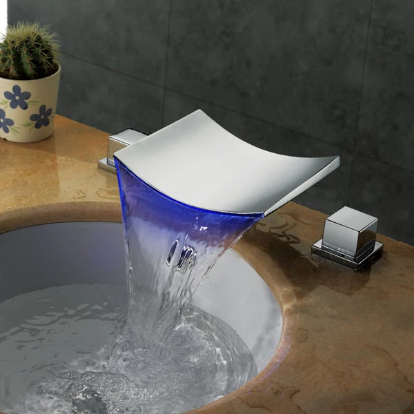 LED Waterfall Sink Faucet - Image 3