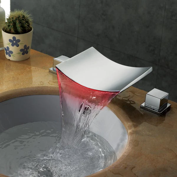 LED Waterfall Sink Faucet - Image 4