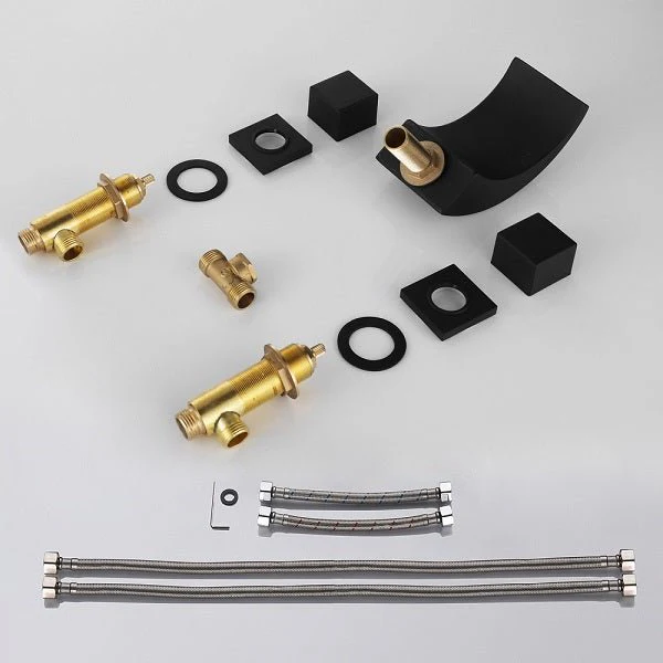 Cascada Deck Mounted Waterfall Bathroom Sink Faucet - Image 5