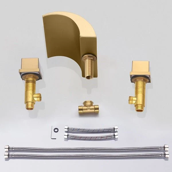 Cascada Deck Mounted Waterfall Bathroom Sink Faucet - Image 5