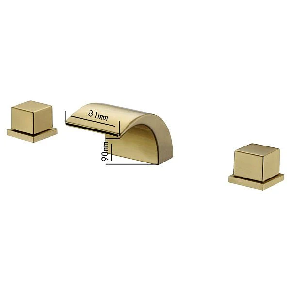 Cascada Deck Mounted Waterfall Bathroom Sink Faucet - Image 7