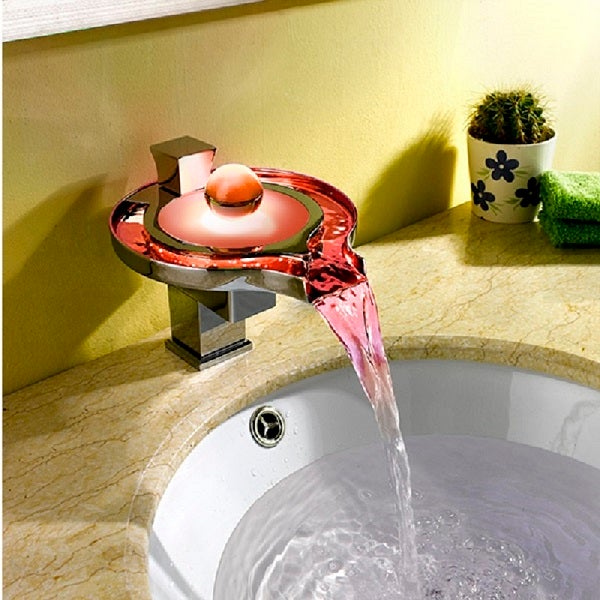 Cascada Eclipse LED Waterfall Sink Faucet - Image 4