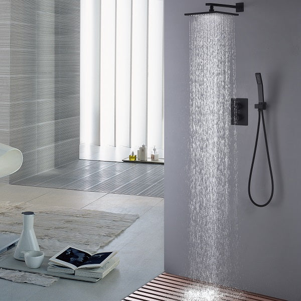 Cascada Firenze 10 Inch Dual Handle Shower System with 2-Function Spray (Rainfall & Handheld) - Image 2