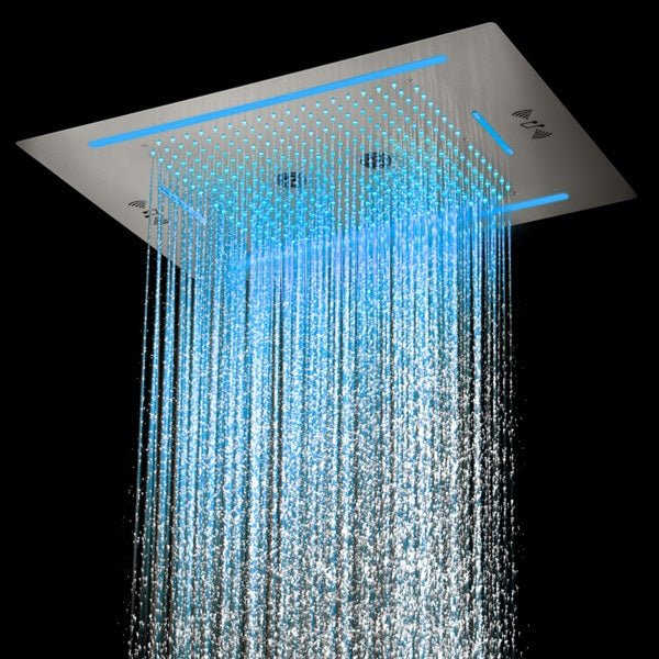 Cascada Florence 23"x31" Brushed Nickel Music LED Shower System - Image 12