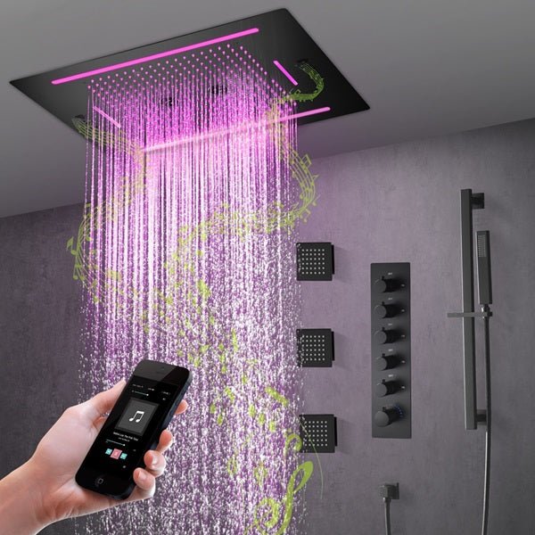 Cascada Florence 23"x31" Music LED Shower System - Image 15