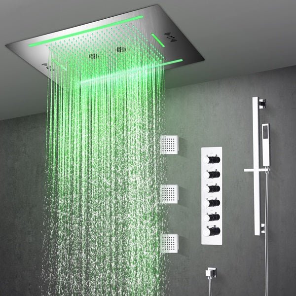 Cascada Florence 23"x31" Music LED Shower System - Image 9