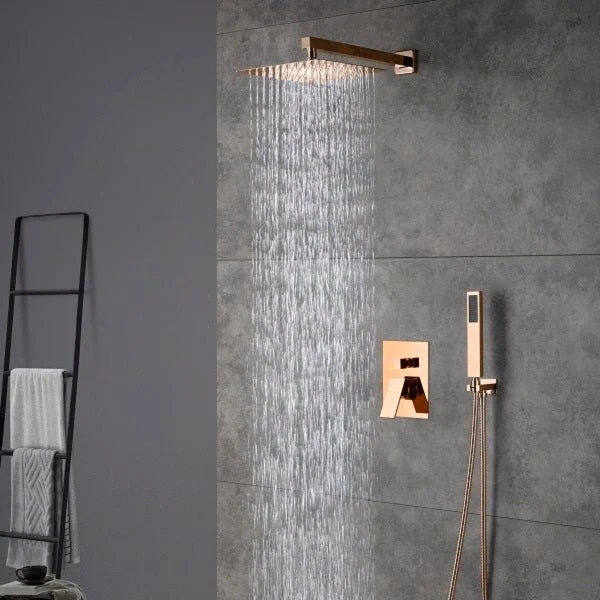 Cascada Geneva 12” Rainfall Showerhead and Handheld Shower Set with Shower Arm and Extension - Image 2