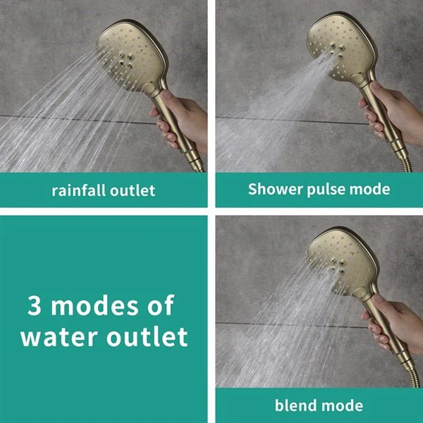 Cascada Genoa 16"x36" Brushed Gold Music LED Digital Shower System - Image 5