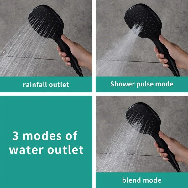 Cascada Genoa 16"x36" Matte Black Music LED Digital Shower System - Image 8
