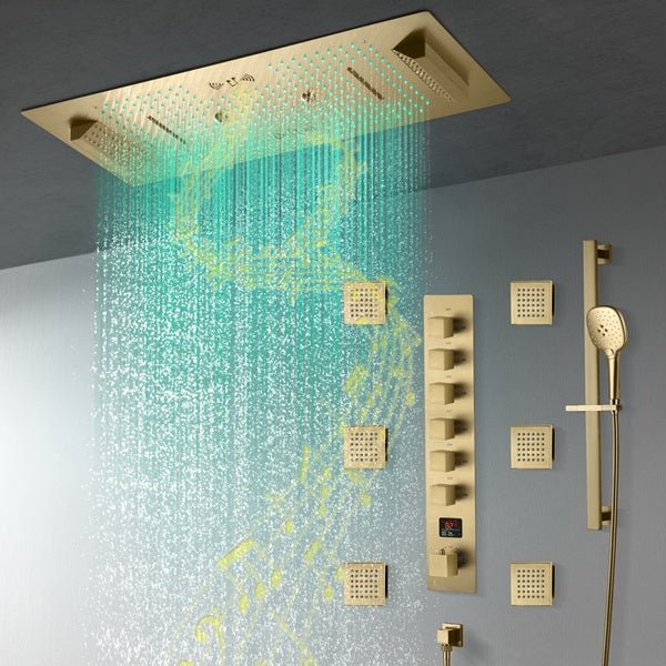 Cascada Genoa 16"x36" Music LED Digital Shower System - Image 18