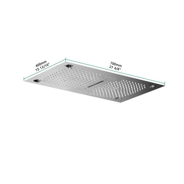 Cascada Laguna 16"x28" Bluetooth LED Shower Head - Image 6