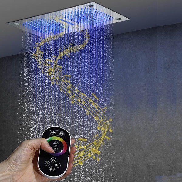 Cascada Laguna 16"x28" Bluetooth LED Shower Head - Image 8