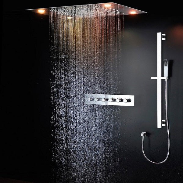 23" x 31" Recessed LED Shower System with 5 Functions and Shower Sliding Bar - Image 10