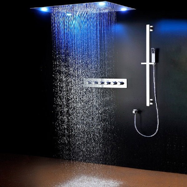 23" x 31" Recessed LED Shower System with 5 Functions and Shower Sliding Bar - Image 12