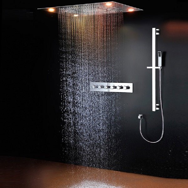 23" x 31" Recessed LED Shower System with 5 Functions and Shower Sliding Bar - Image 13