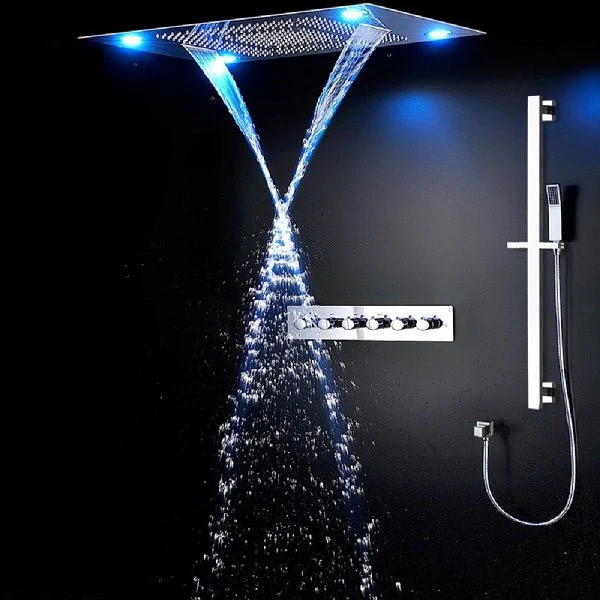 23" x 31" Recessed LED Shower System with 5 Functions and Shower Sliding Bar - Image 3