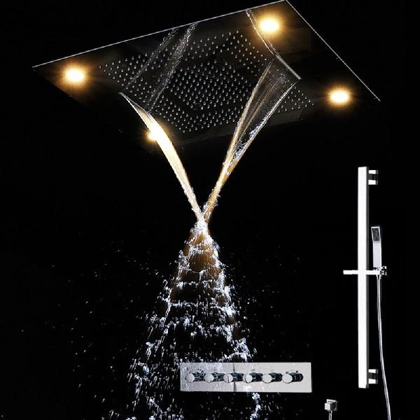 23" x 31" Recessed LED Shower System with 5 Functions and Shower Sliding Bar - Image 8